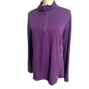 Carhartt Force Purple Quarter zip Pullover Womens Medium